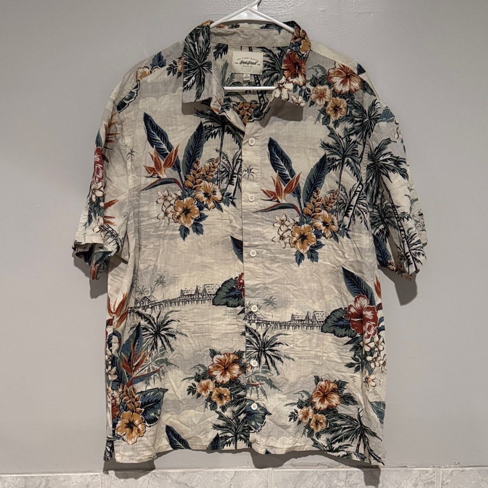 RedHead Floral Hawaiian Shirt - Multicolor